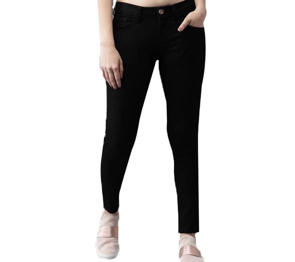 LADIES STRETCHABLE BLACK JEANS PANT