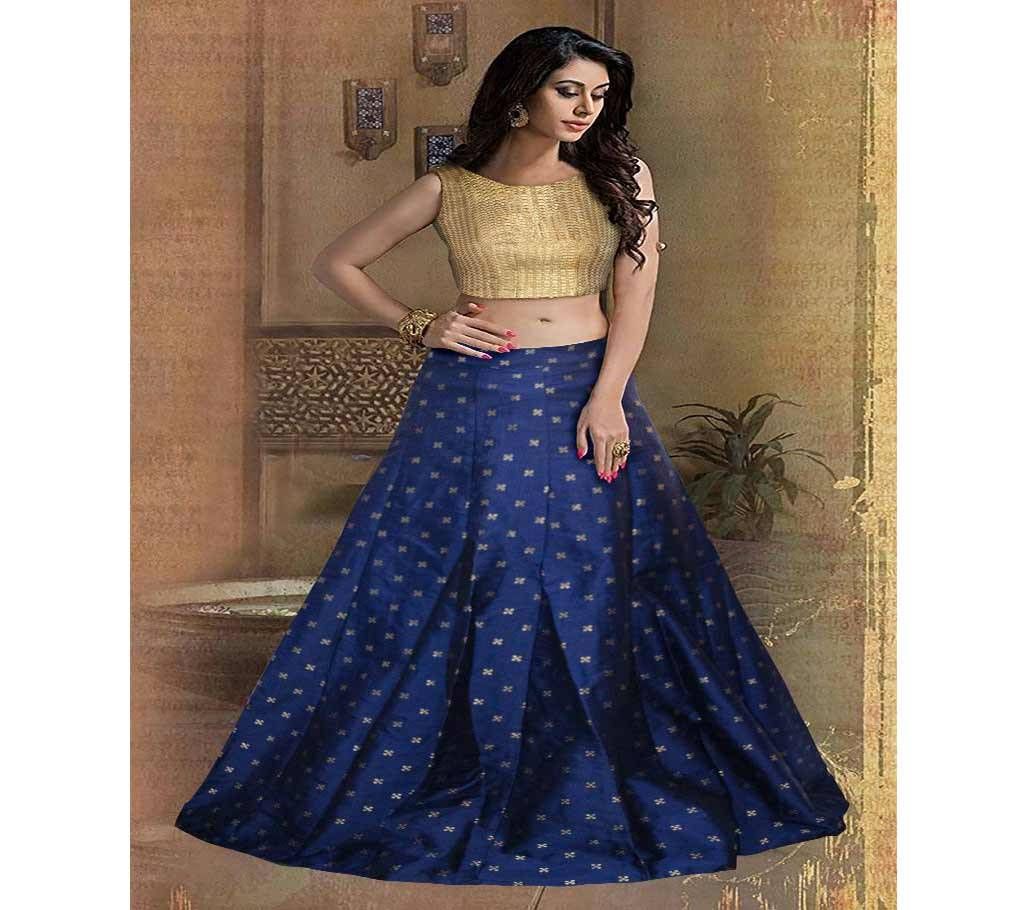 Rubi Semi Stitched Silk Lehenga