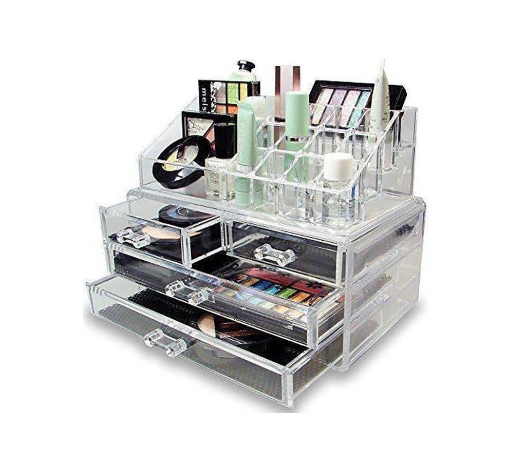 Acrylic cosmetics organizer - Transparent