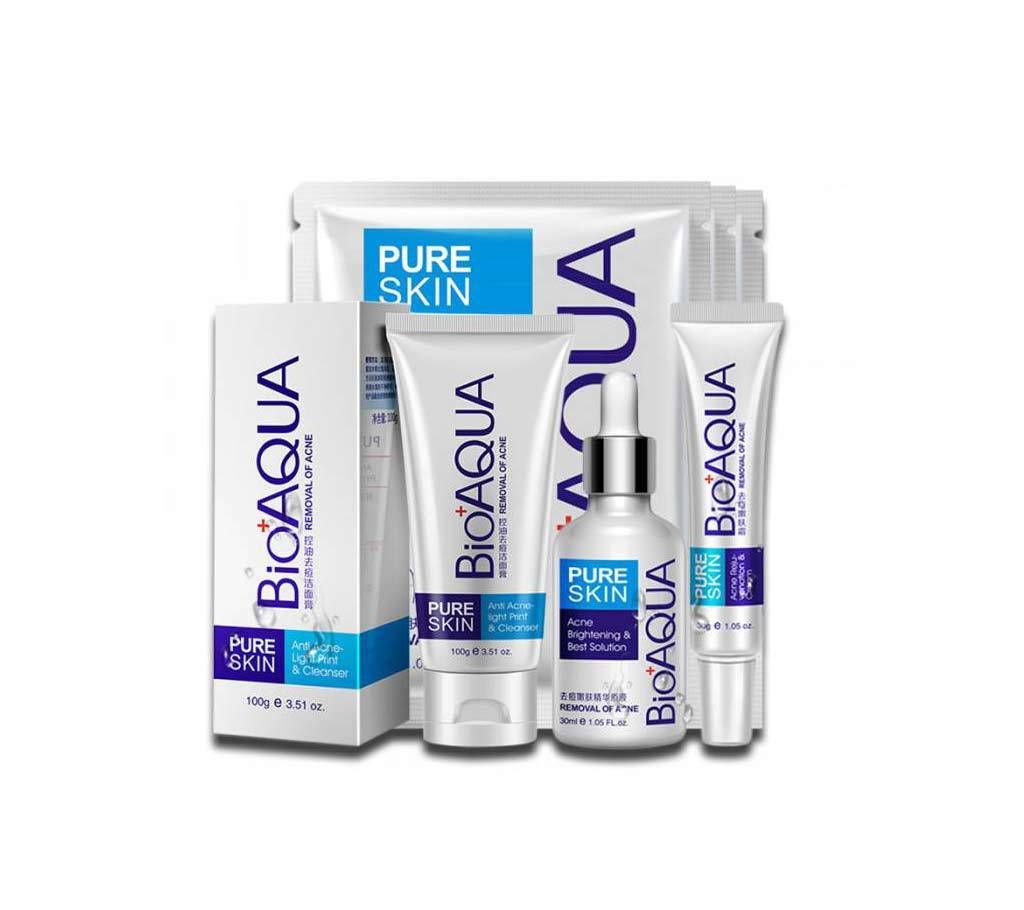 Bioaqua Acne skin care set acne treatment deep facial cleanser 100g UK