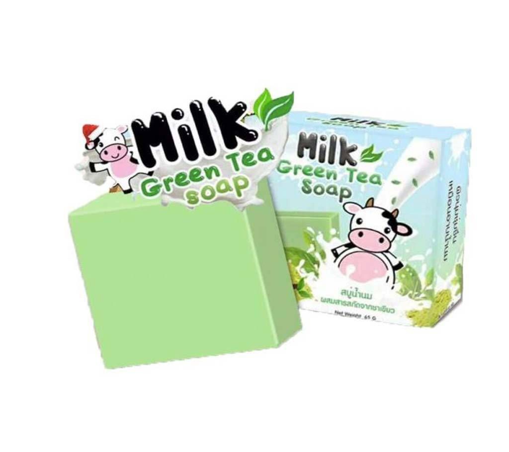 Fern Milk  Green Tea Soap Green Tea Goovitor Handmade Soaps 65g Thailand
