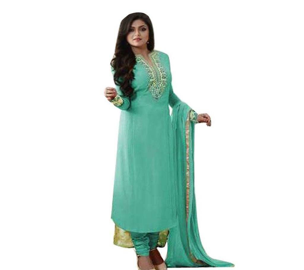 Un-stitched Pest Skin Print Georgette Salwar Kameez  - Copy