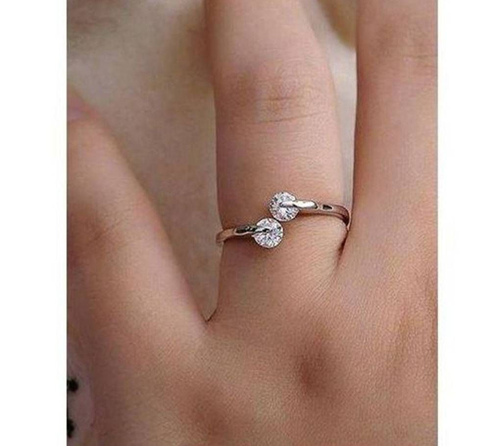 Rose Gold Alloy Finger Ring for Woman