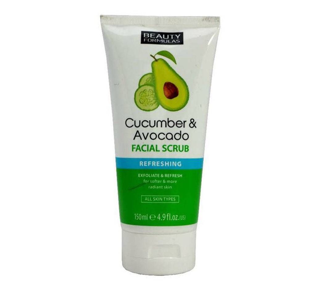 cucumber & avocado facial scrub 150ml - UK