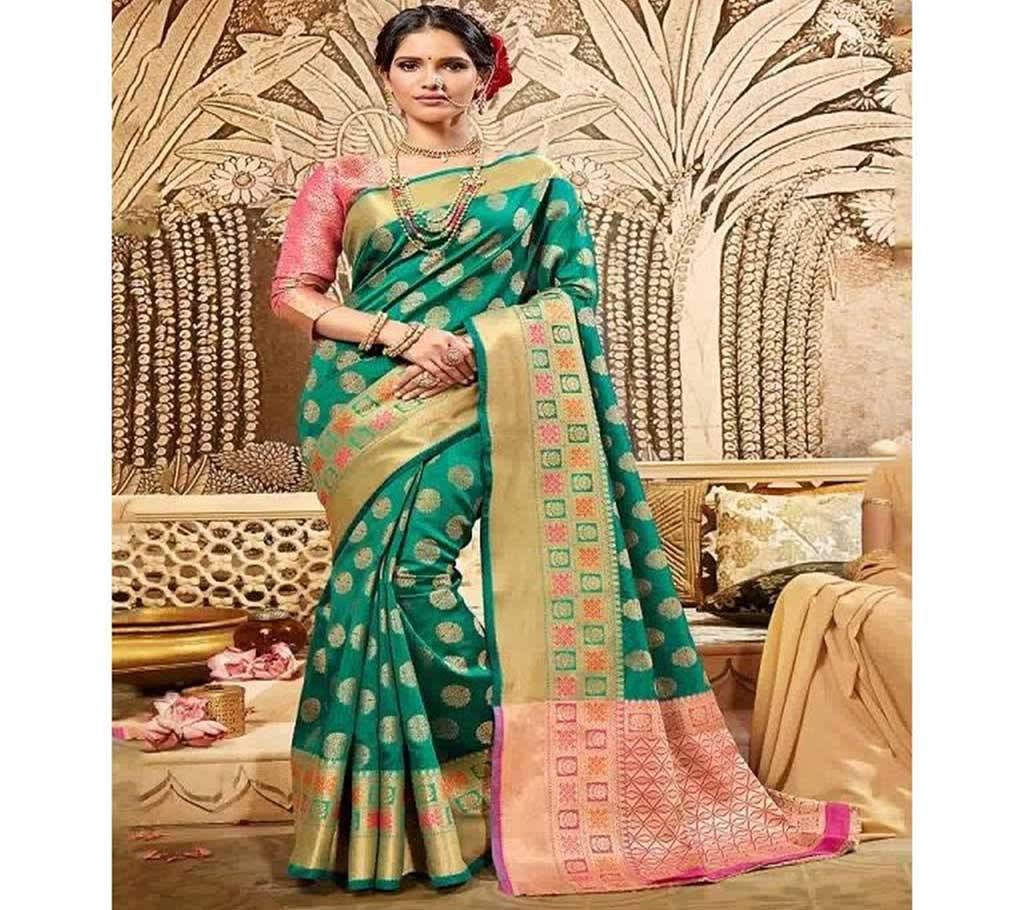 Crystal Handloom Weaving Silk Saree