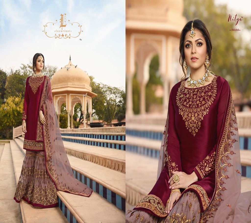 Georgette Designer Sharara Suit for woman
