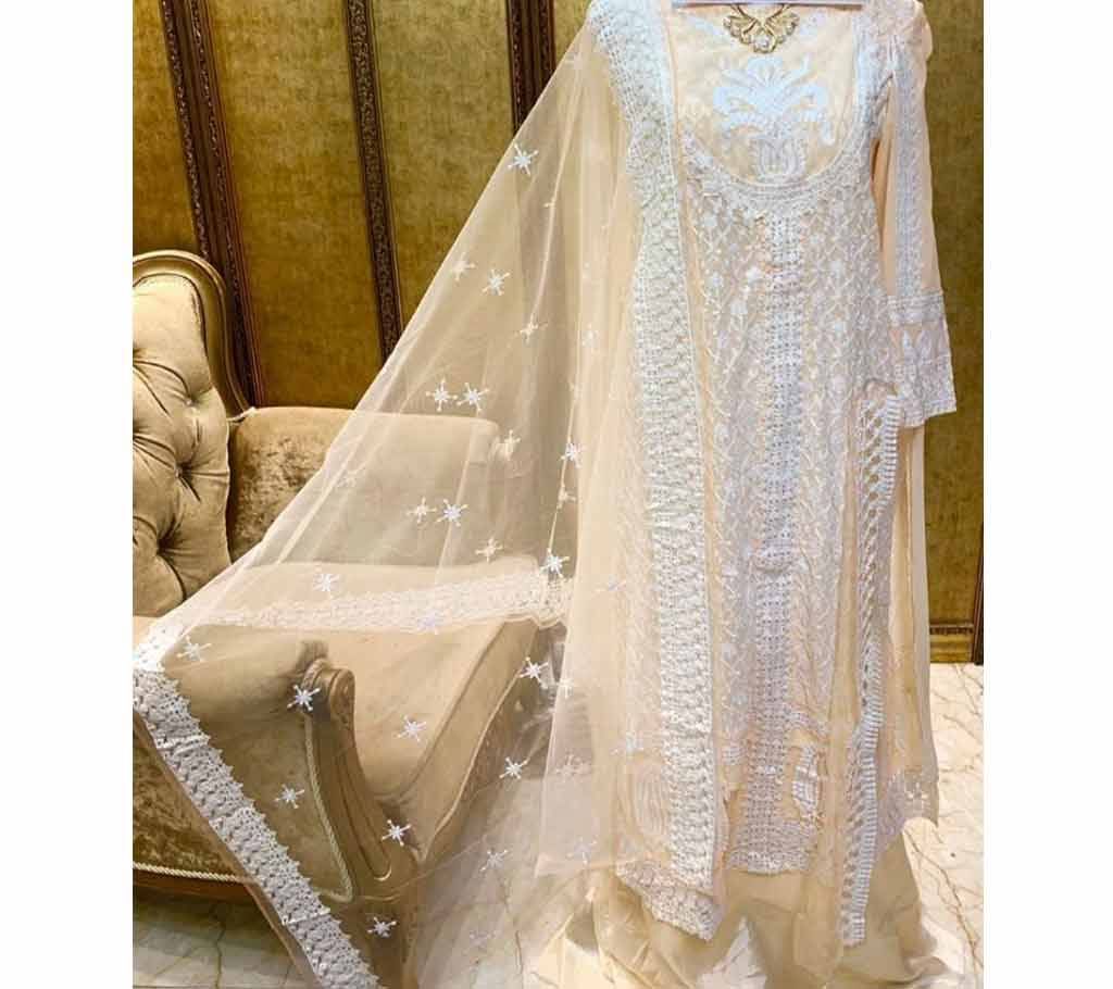 Pakistani Georgette Embroidery 3-Pcs