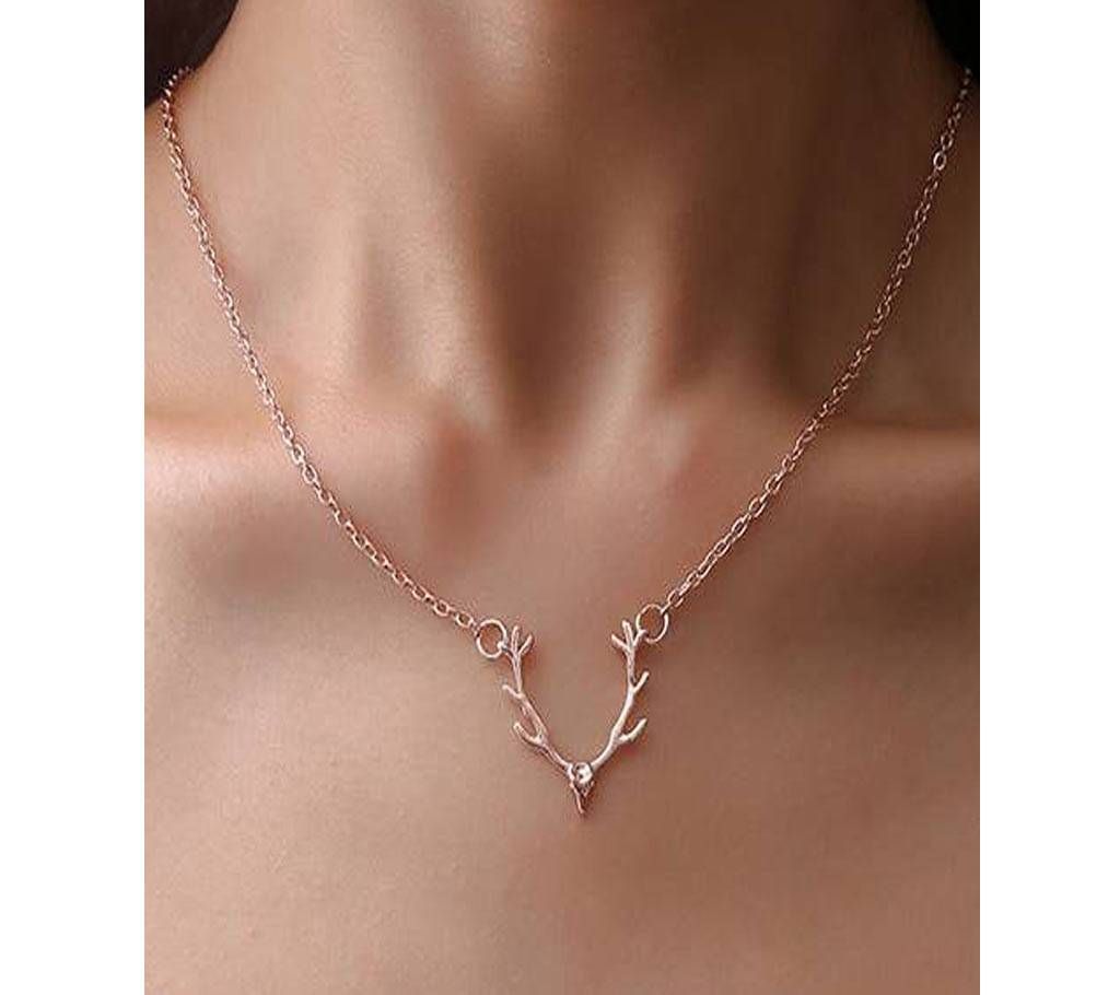 Deer Horn Antler Pendant Necklace
