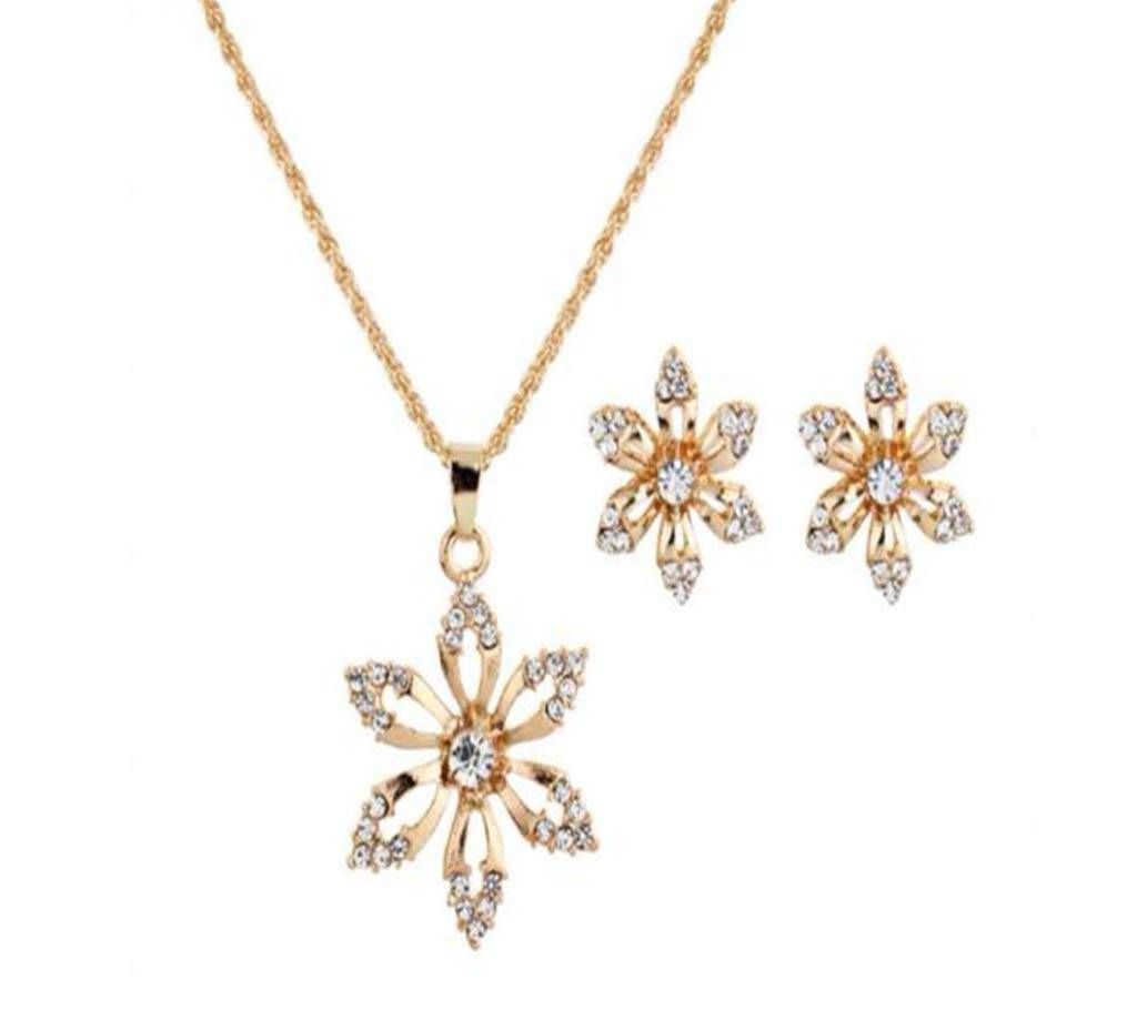 Zinc Alloy Jewelry Set (Necklace+Earrings)