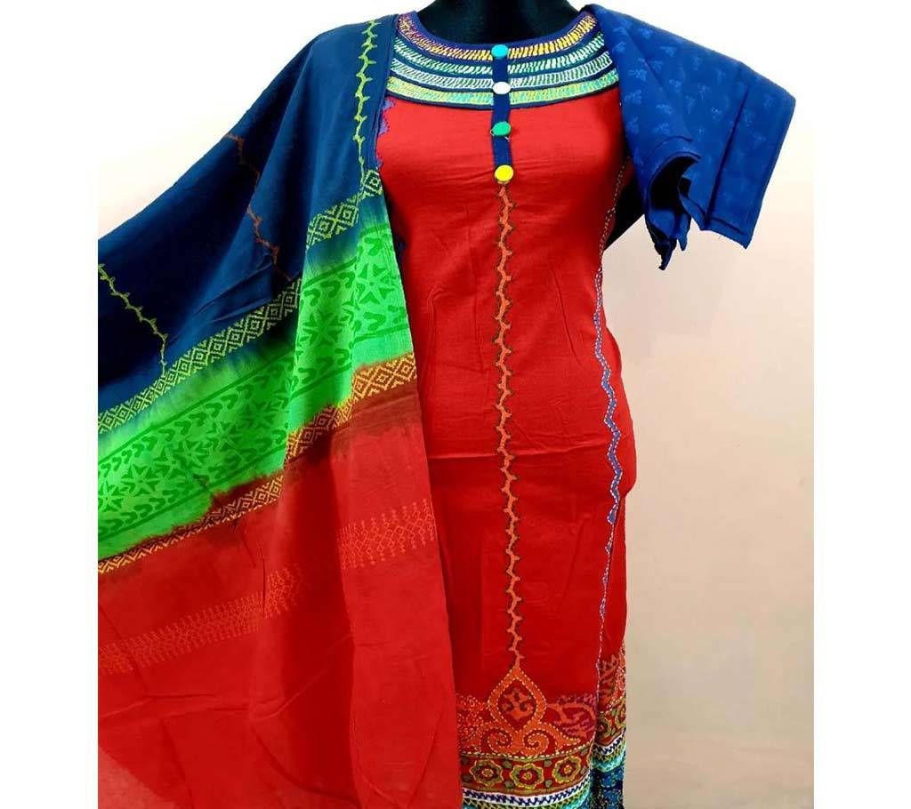 Semi-Stitched Cotton 3 pcs 01