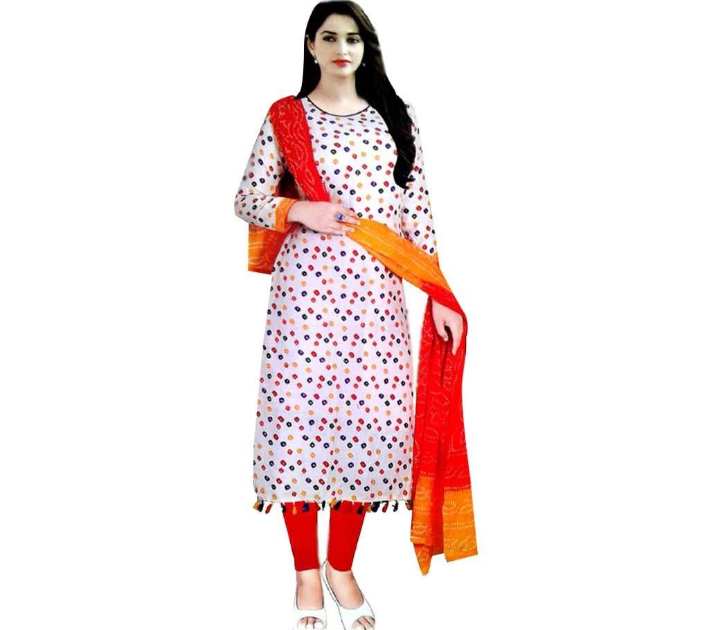  Unstitched Cotton 3pcs For Women