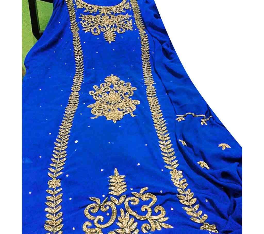 Semi-Stitched cotton Embroidery 1piece