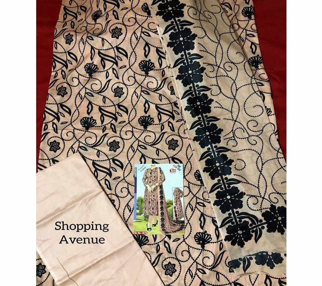 Unstitched  Joypuri Dress Three Piece 