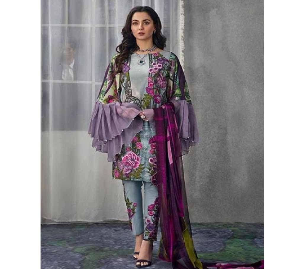 Unstitched Pakistani 3Pcs