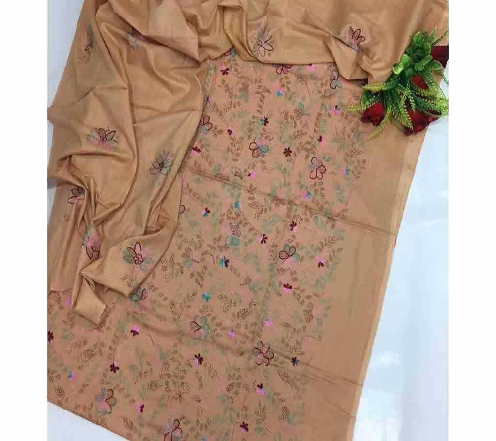 Unstitched Cotton Two Piece for Women