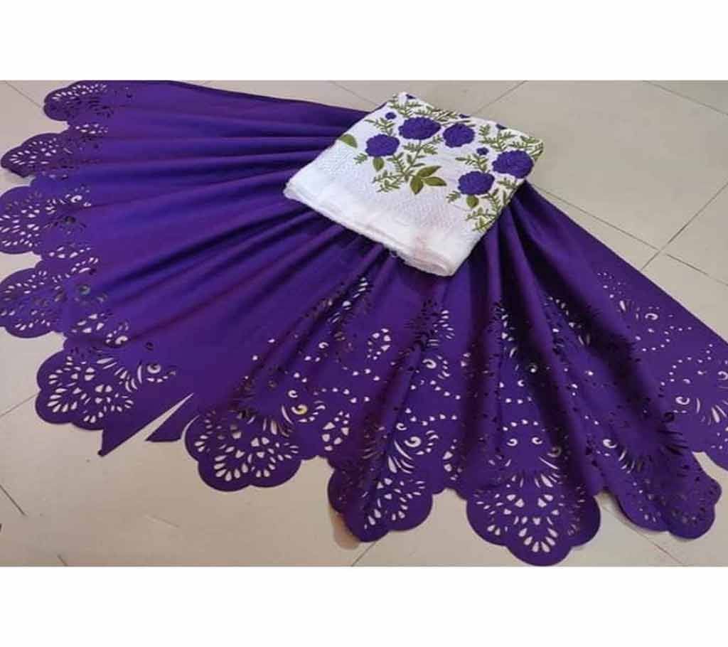 Unstitched PAKISTANI LASAR CUT TWO PIECE SALWAR KAMEEZ-5
