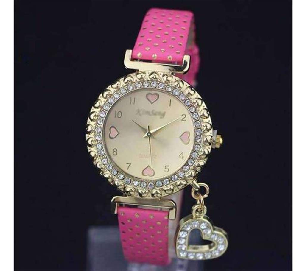 Zircon Stone Setting Ladies Bracelet Watch