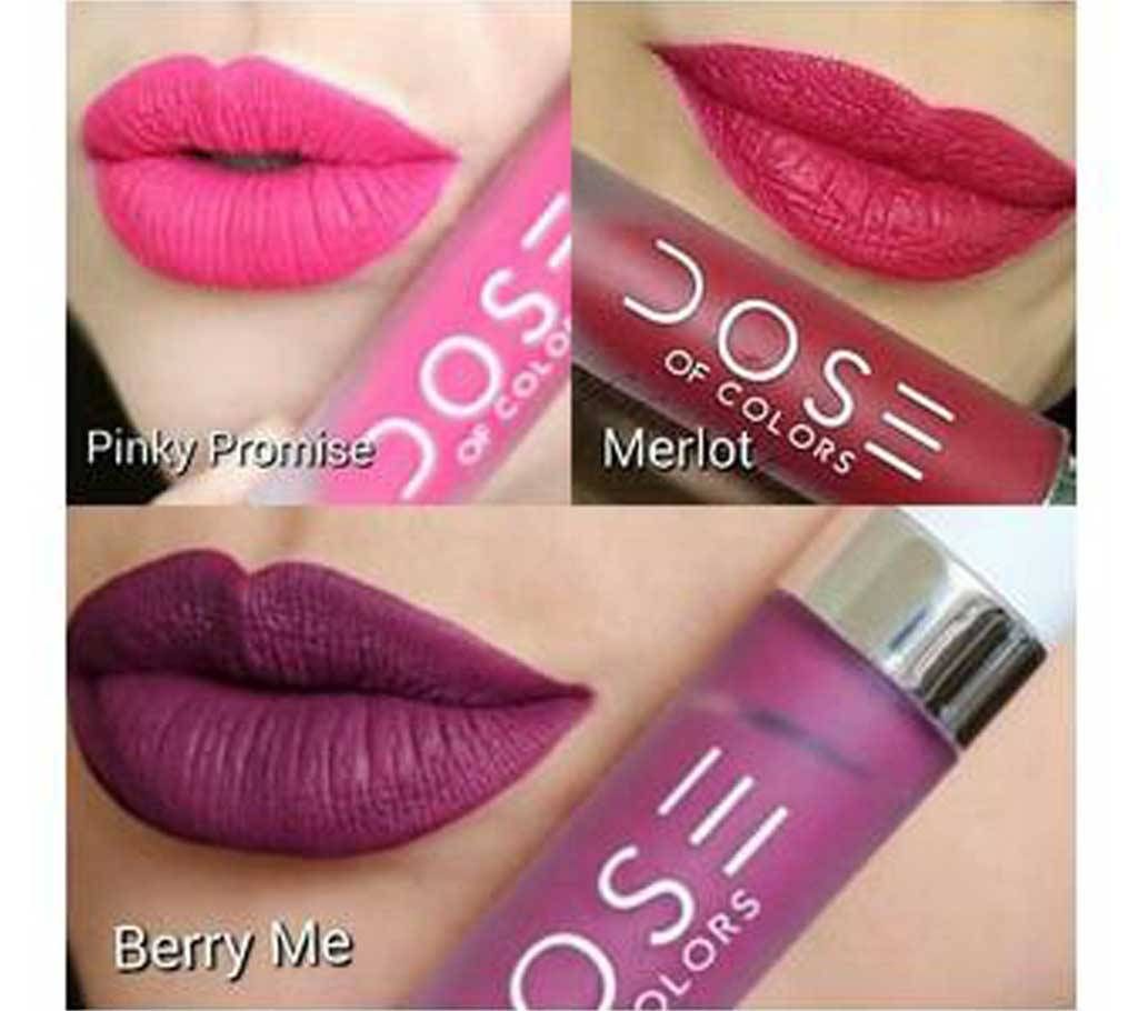 Dose Of Colors Liquid matte lipstick - 3 Pcs (UK)