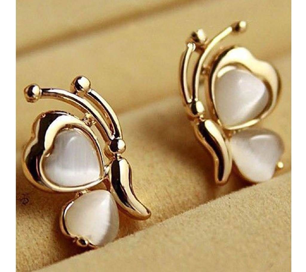 Chia Fashion Gold Plated Butterfly stud Earrings (by Pink Point - CHIA55)