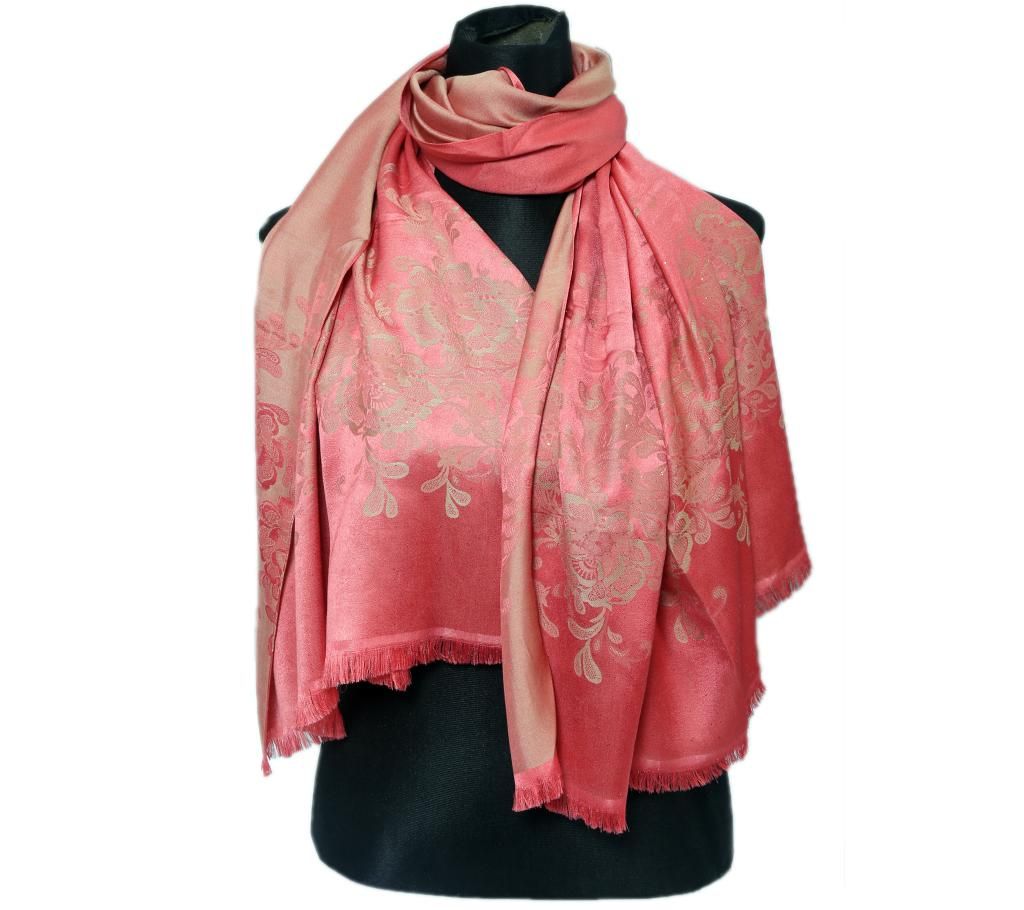 Salmon Silk Hijab For Women
