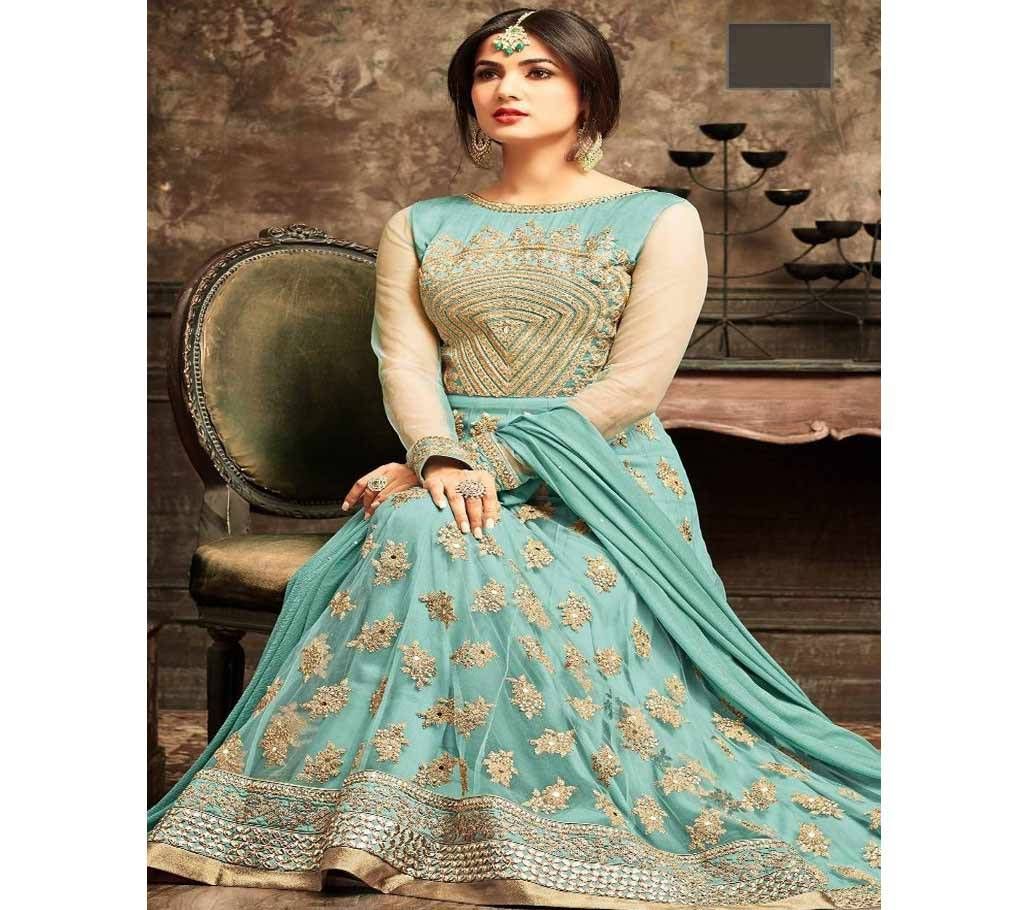 Un-stitched Georgette Embroidery Floor Touch Salwar Kameez (COPY)