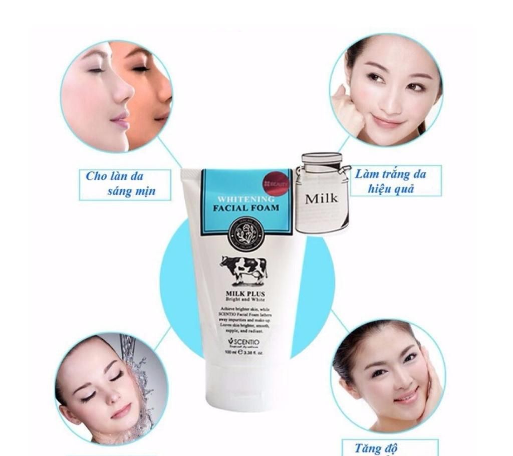 Beauty Scentio Milk Plus Whitening Q10 Facial Foam Face Wash