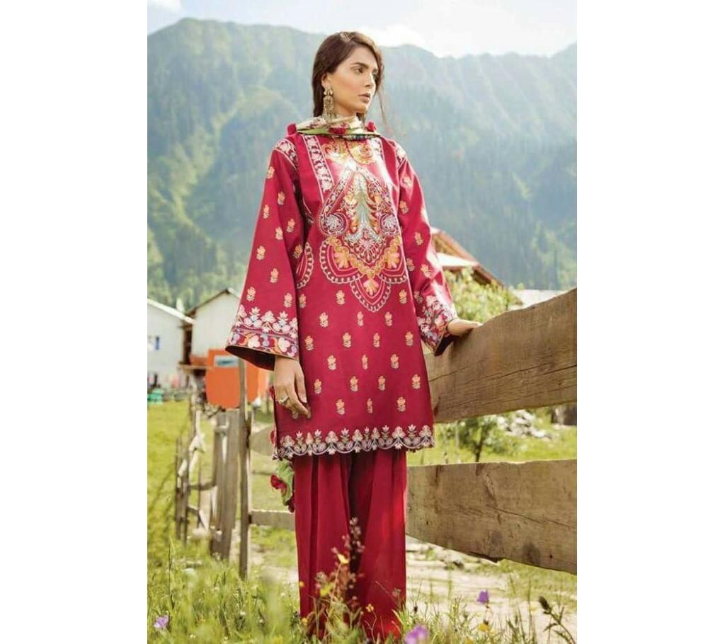 Ruksar Unstitched Lawn Salwar Kameez