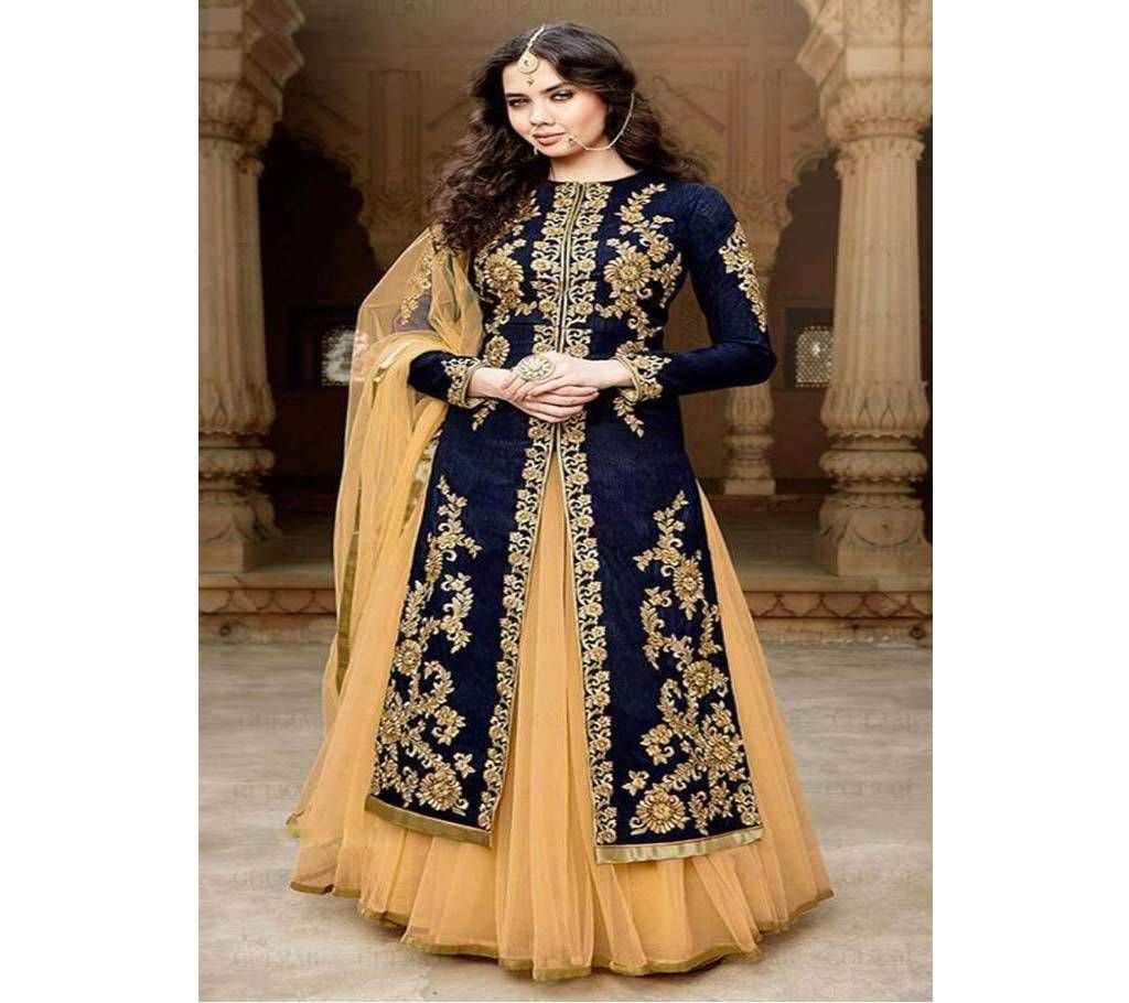 Gorgette Embroidery Work Anarkoli Dress Copy