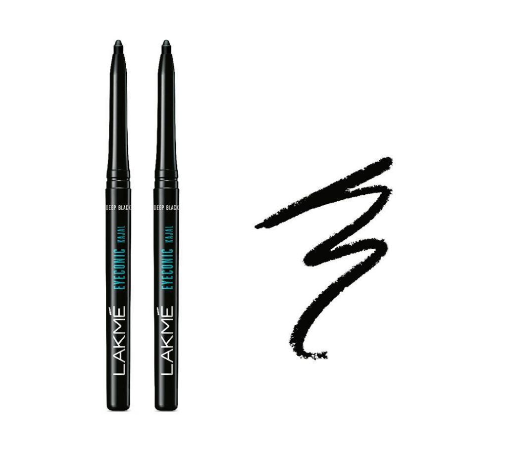 Lakme Eyeconic Kajal, Deep Black, 0.35g (UAE)