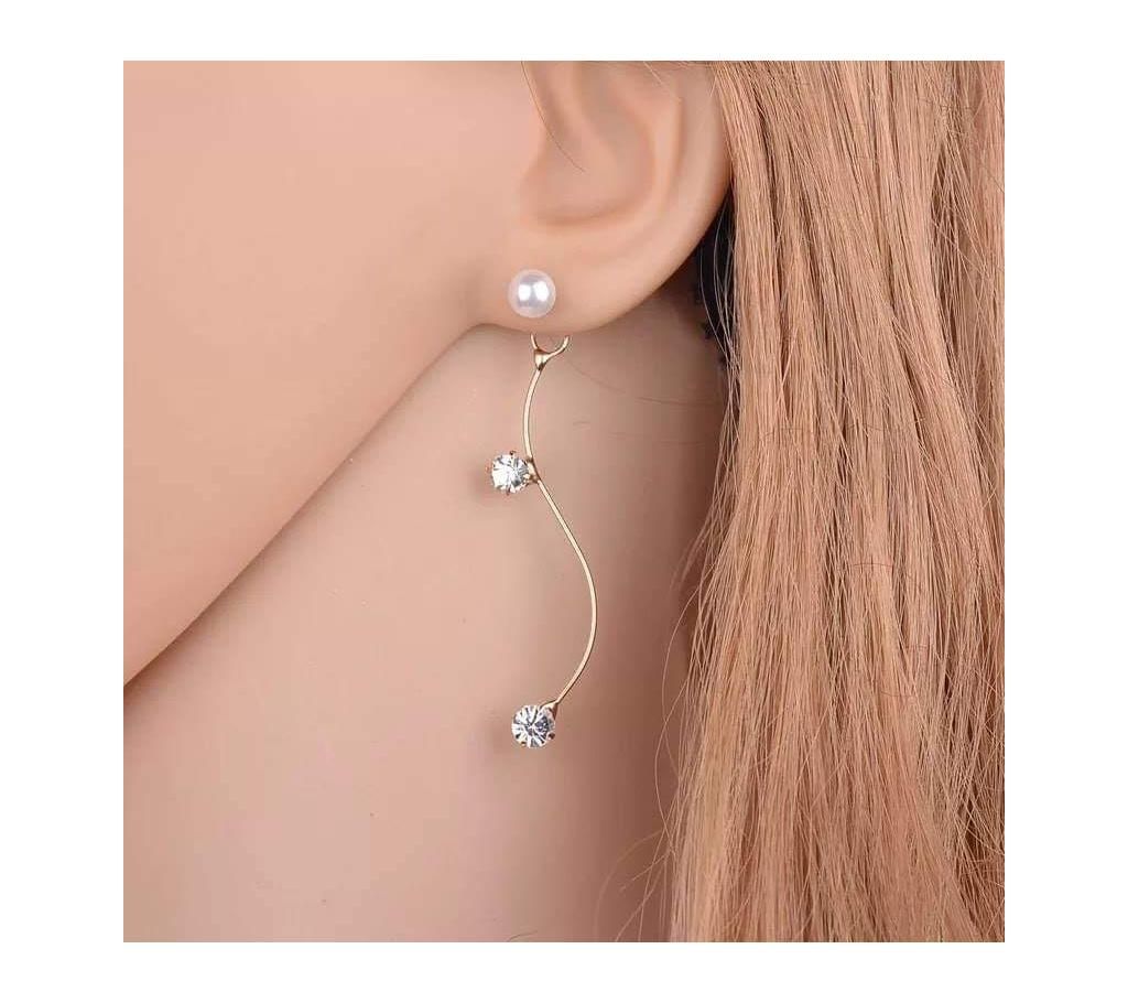 S Curve Design Jewelry Earrings