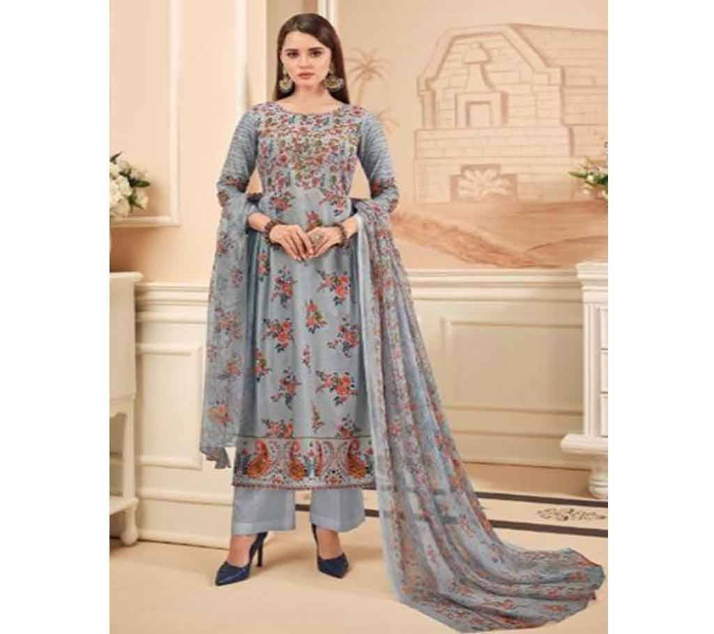DEEPSY ATTRACTION SUITS - 1402 - SMOKY ASH WITH PRINTED DESIGN