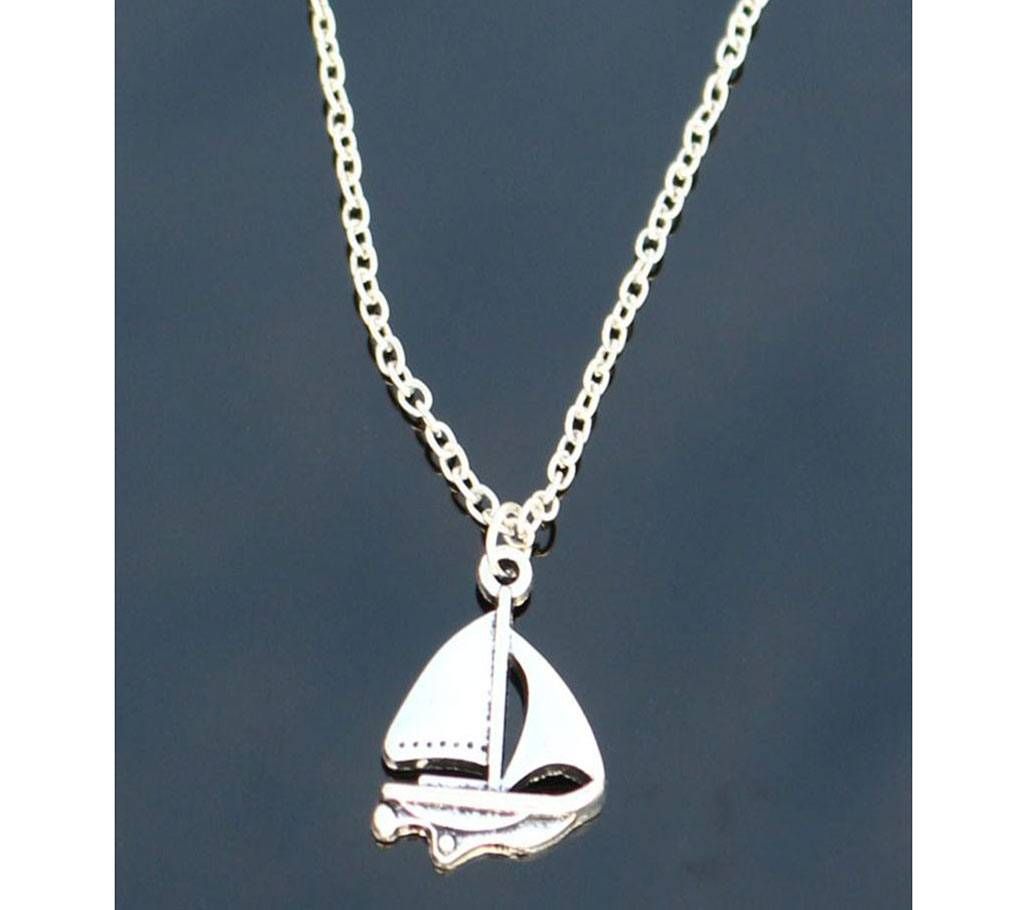 Retro Sailing Boat Pendant Necklace Collares For Men Women Fashion Jewelry Clavicle Chain Necklaces Collier Summer Beach