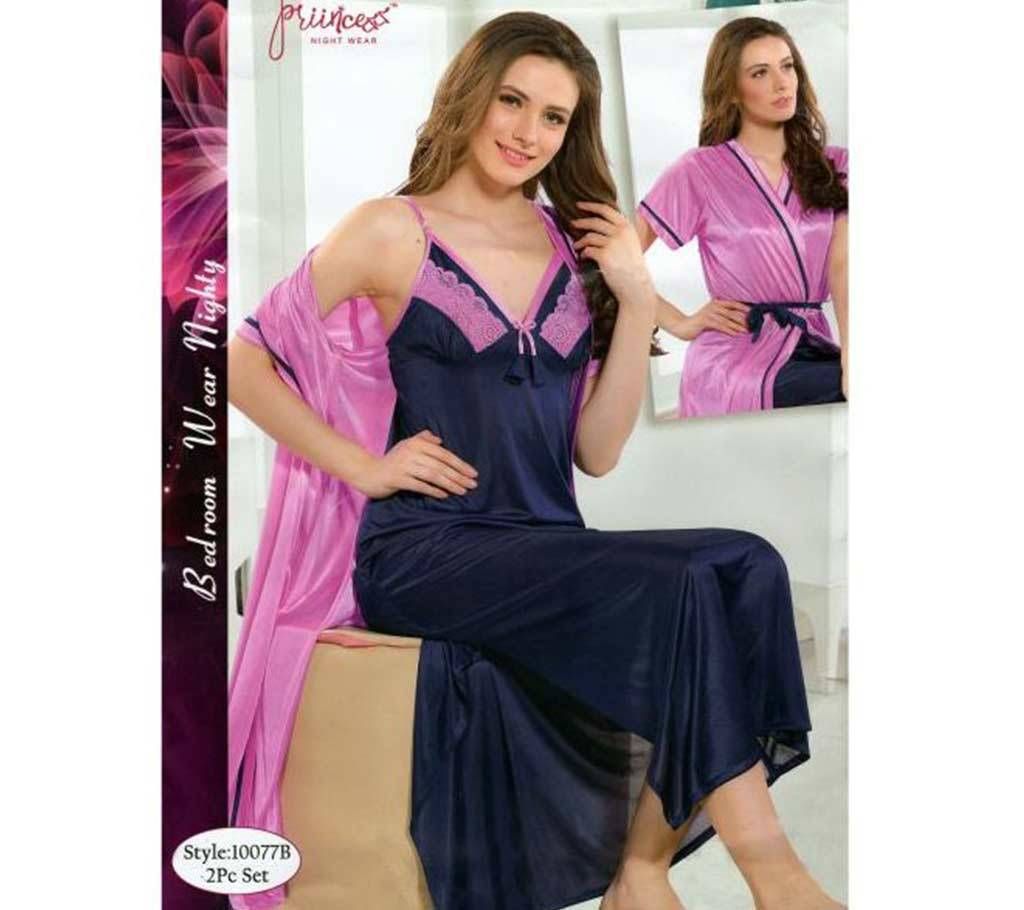 Fashionable Two Part Nighty-10077 B