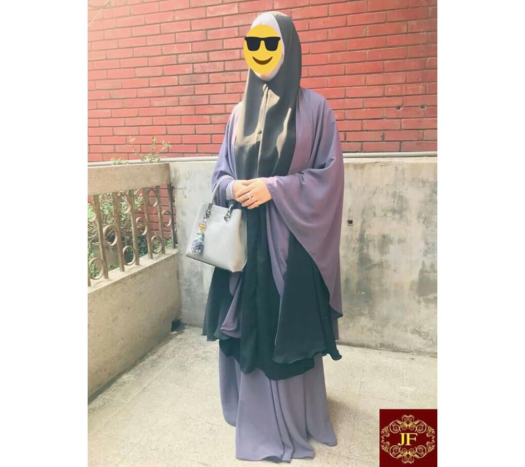 Long Khimar, Skirt, Nikab Set