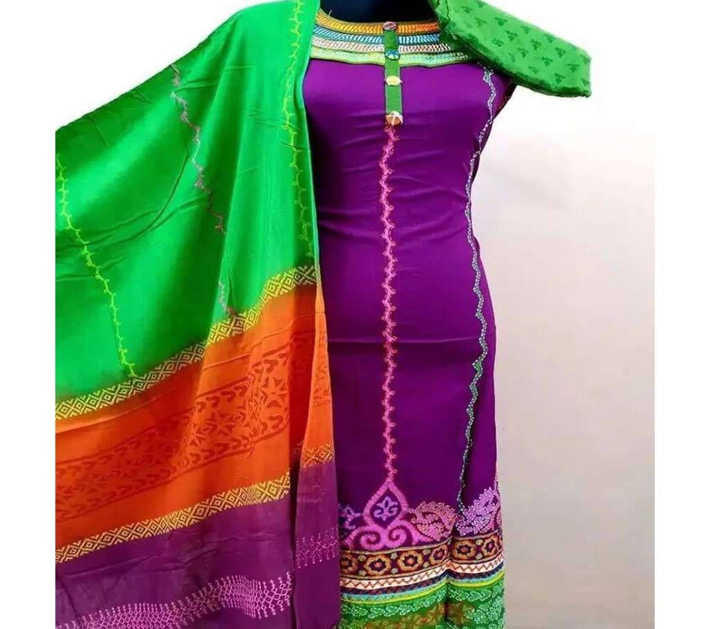 Semi-Stitched Cotton 3 pcs 02