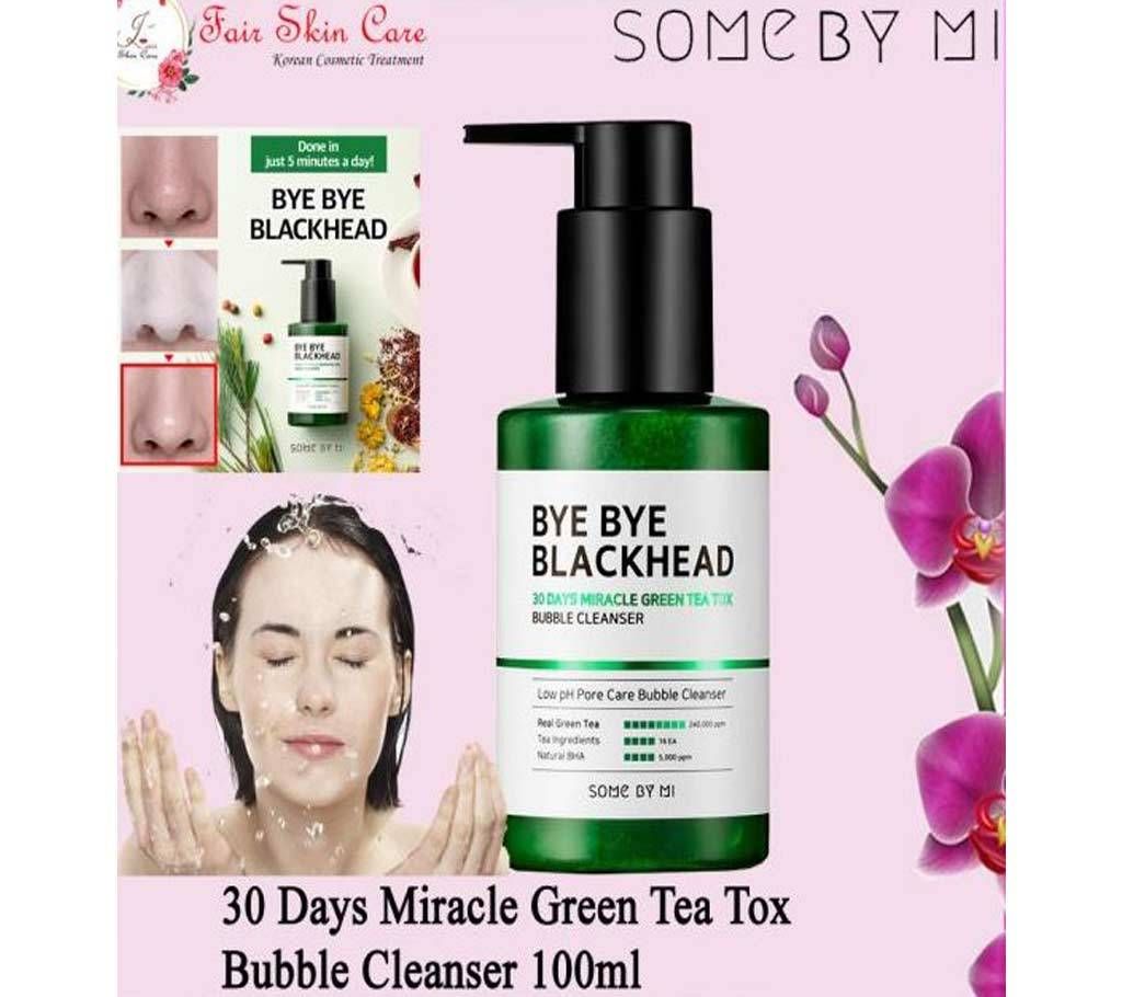 30 Days Miracle Green Tea Tox Bubble Cleanser korea 100ml
