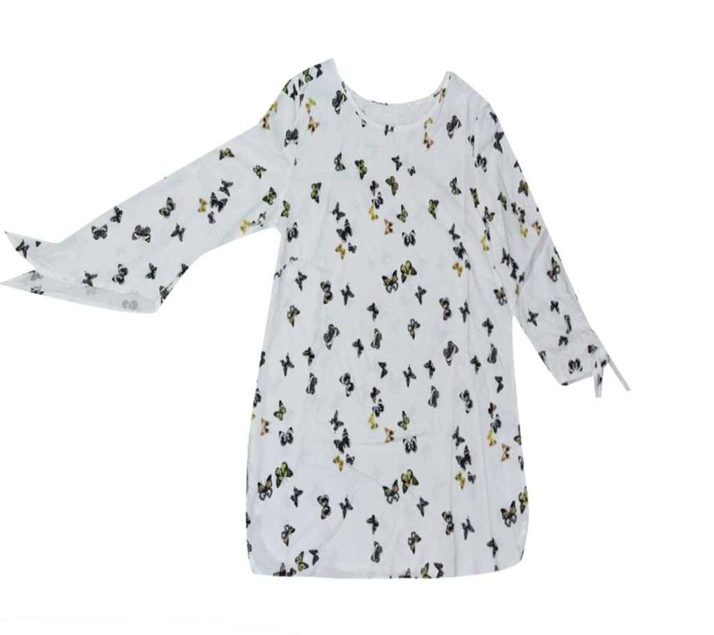 Cotton Tops For Ladies -White