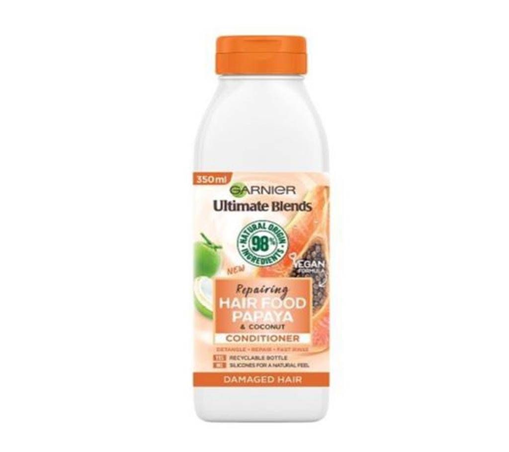 Garnier Ultimate Blends Repairing Hair Food Papaya Conditioner For Damaged Hair-350ml-Italy