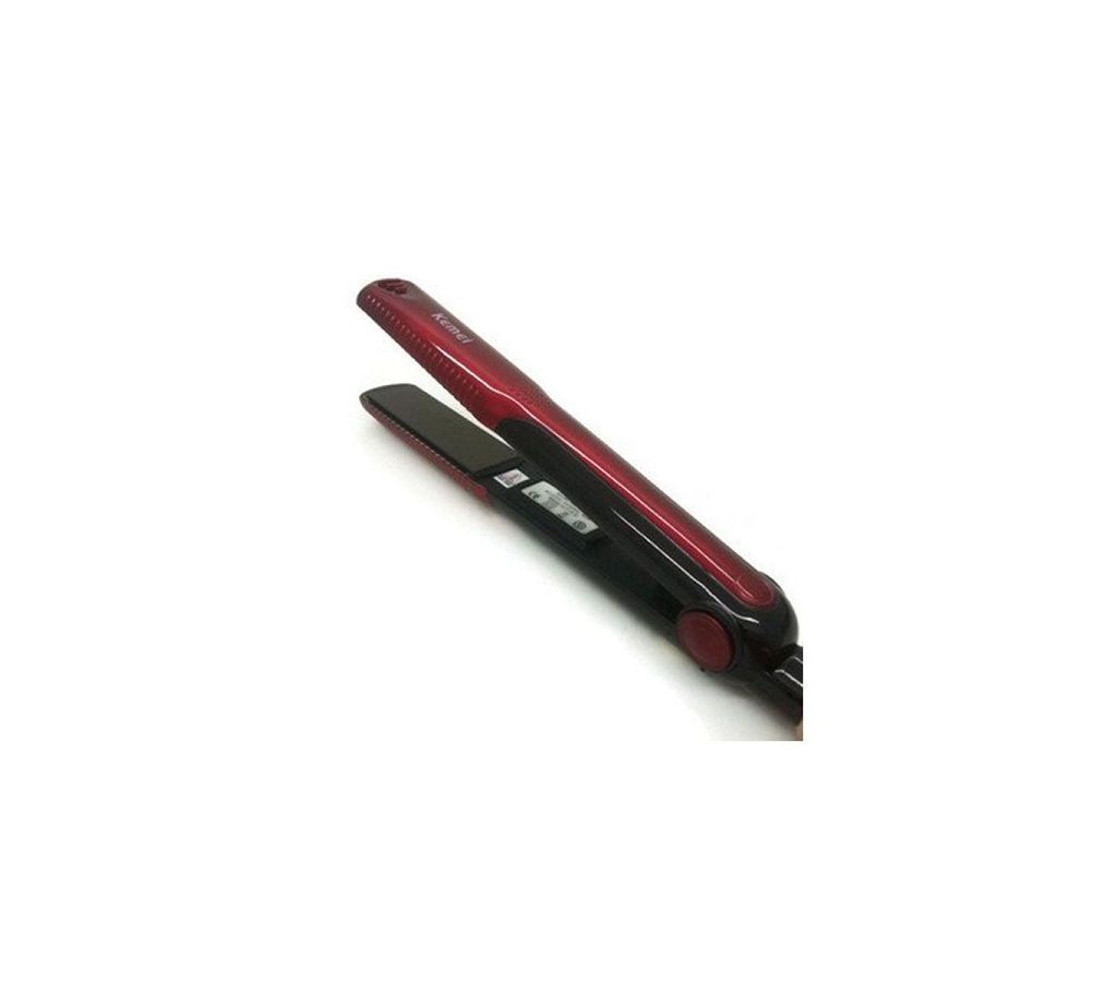 Kemei KM-327 Hair Straightener Machine  RED