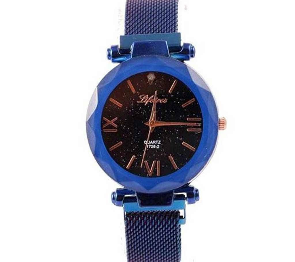 Blue Magnet Watch For Women