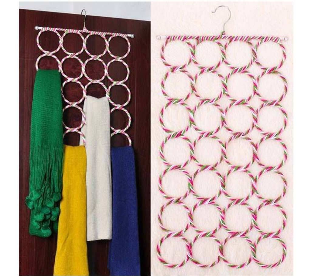 28 Hole Ring Rope Slots Storage Holder Hook 