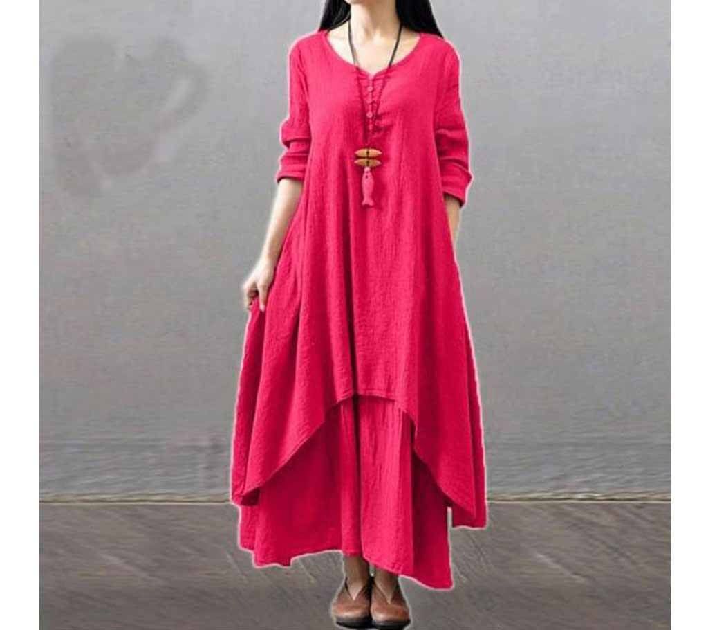 Unstitched linen kurti