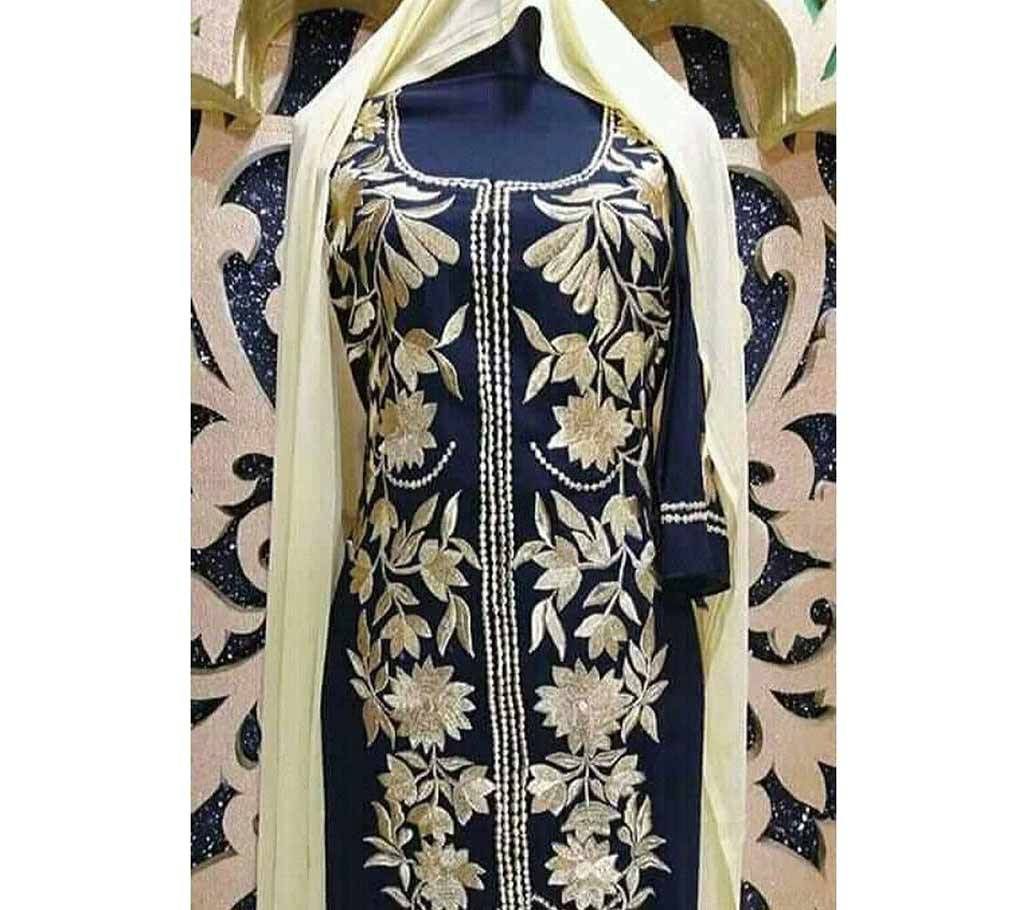 Un stitched Georgette embroidery two piece 