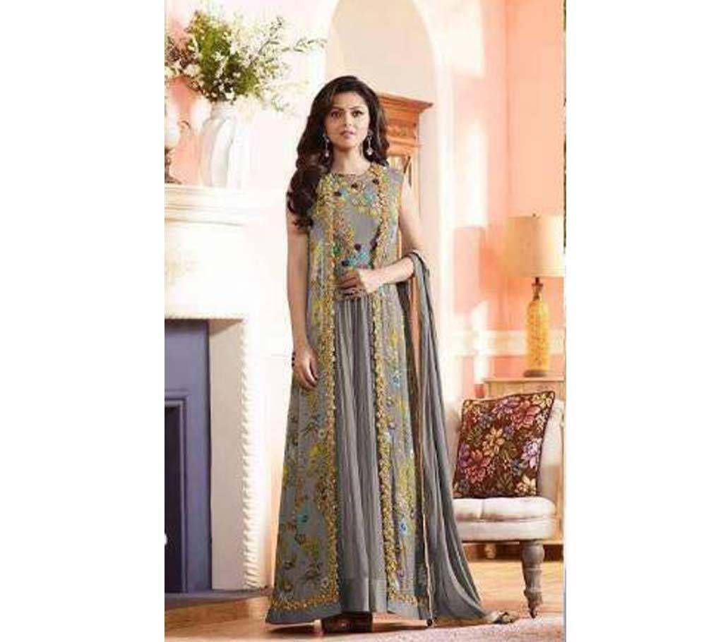 SEMI-STITCHED GEORGETTE GAUN & KOTI
