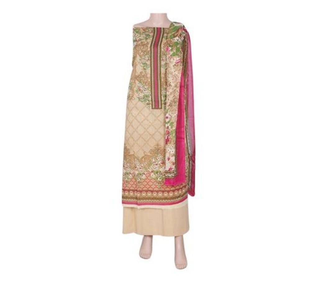 Unstitched Pakistani Lawn Three Piece