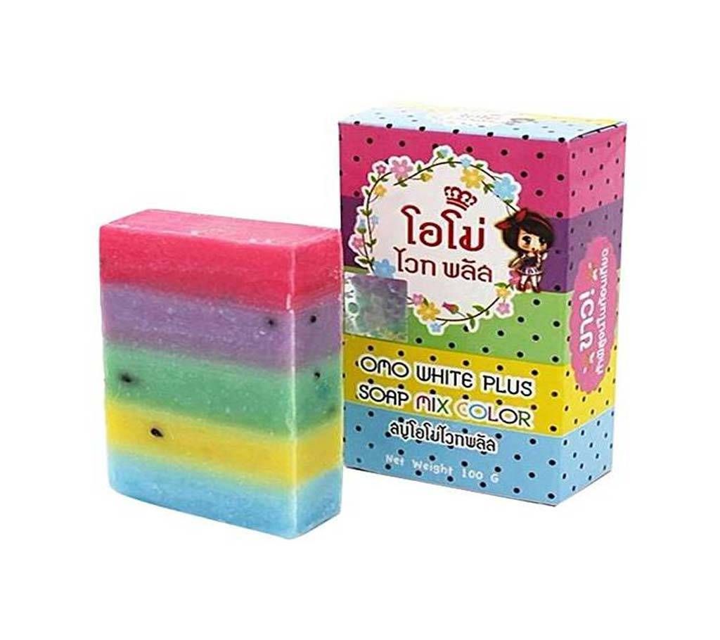 Omo White Omo White Plus Soap Mix Color for Unisex - 100gm korea