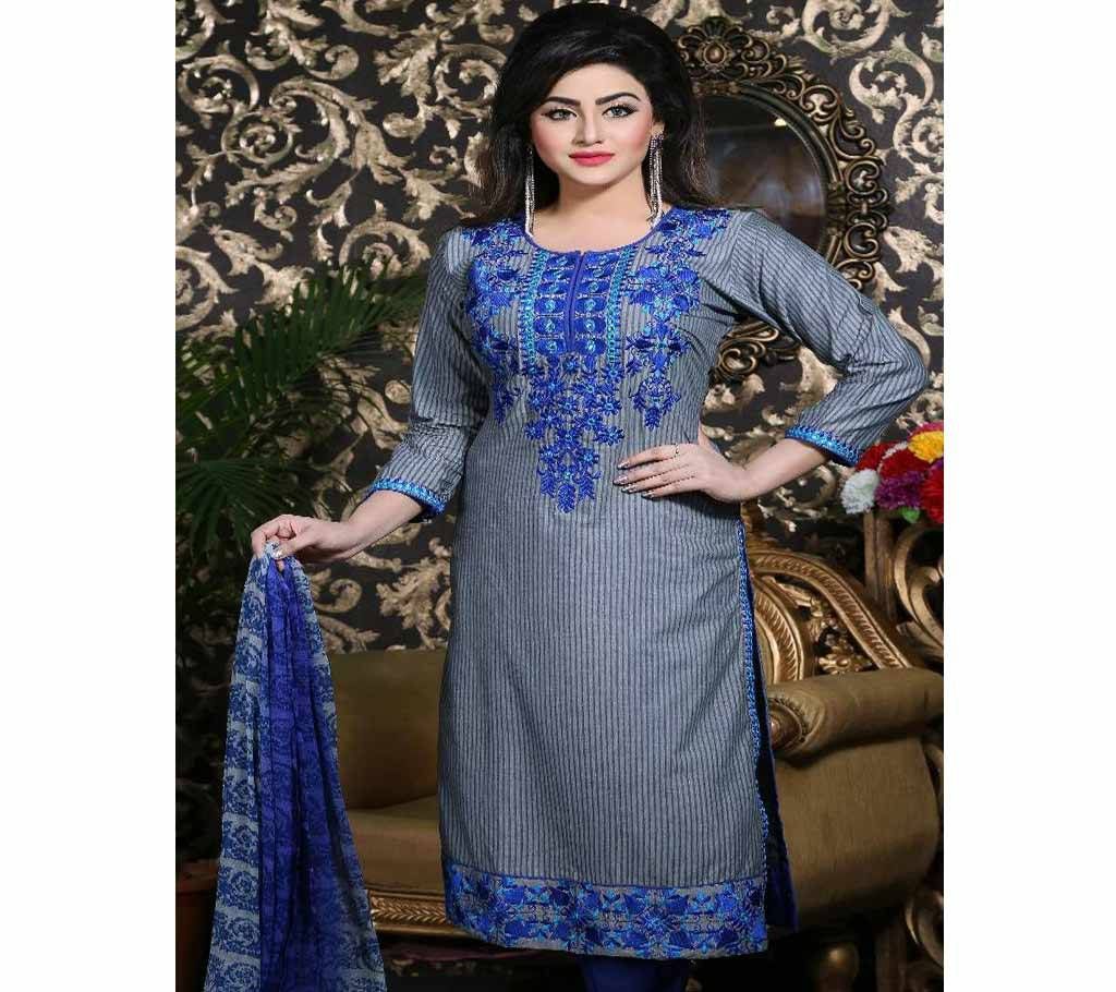 readymade embroidery cotton  3 piece 