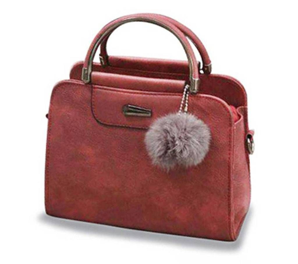 Ladies Hand Bag (Wine Red Color)