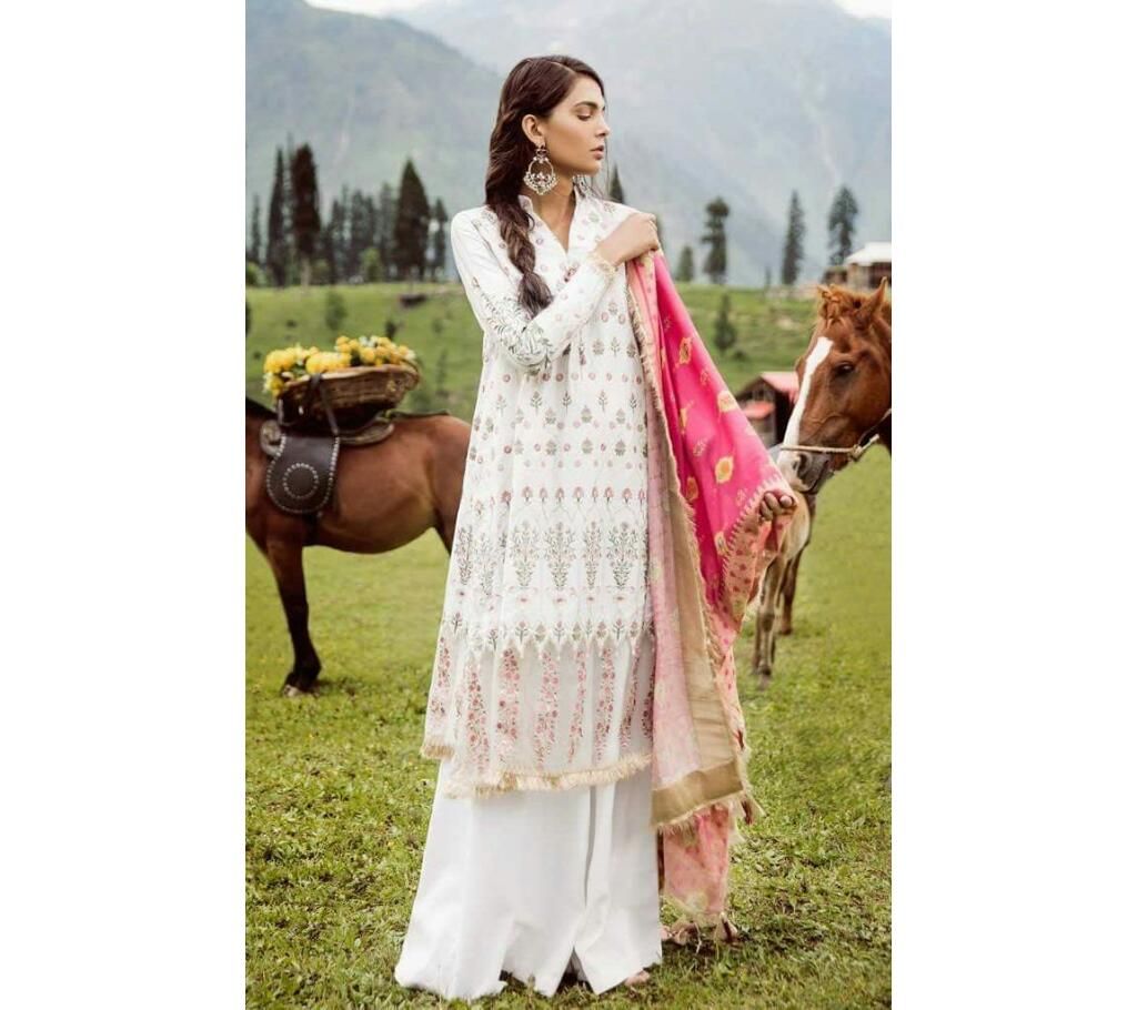 Shahjahan Unstitched Lawn Salwar Kameez