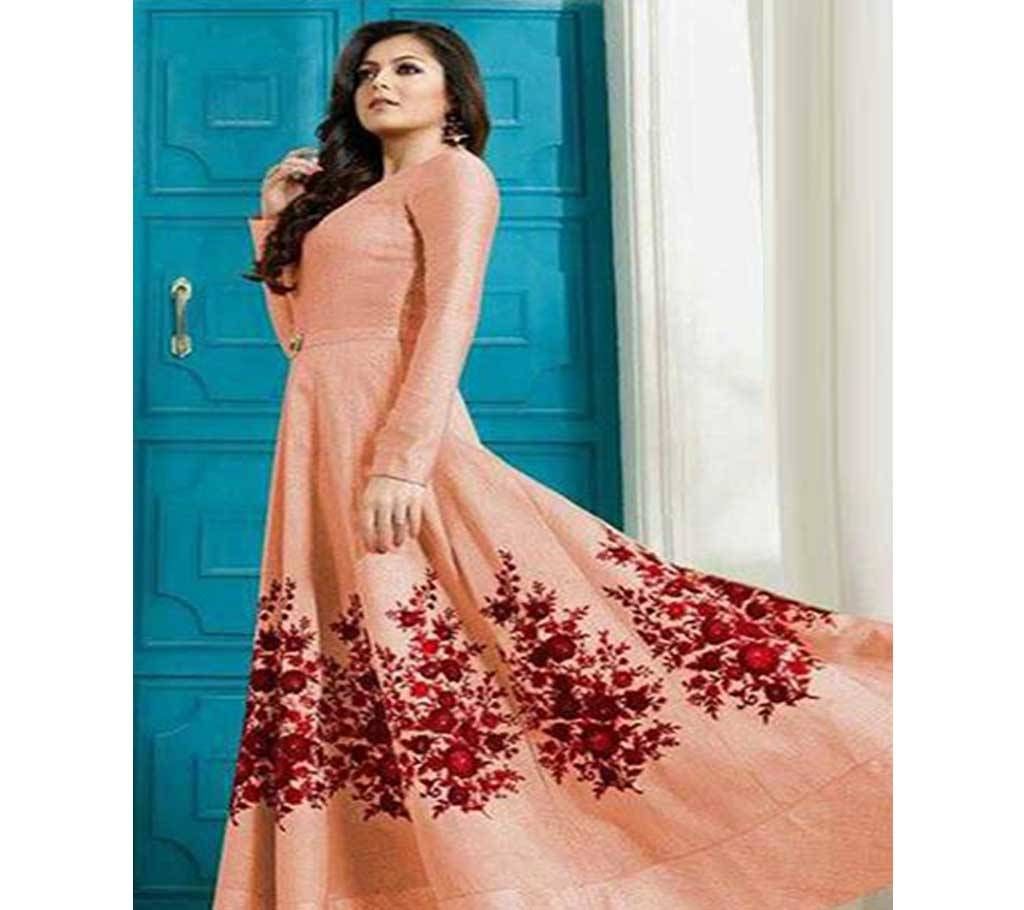 Gorgeous Embroidery Raw Silk Chosha Anarkoli LTR 1001 Copy